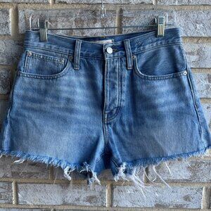 Madewell Cutoff Distressed Relaxed Denim Shorts Women's Size 25